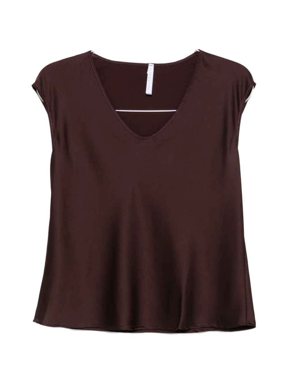 IMPERIAL V-neck top - Marrone