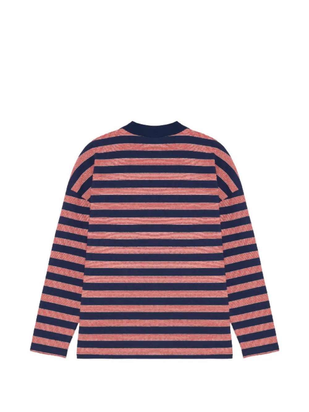 Jil Sander striped long-sleeve T-shirt Blauw