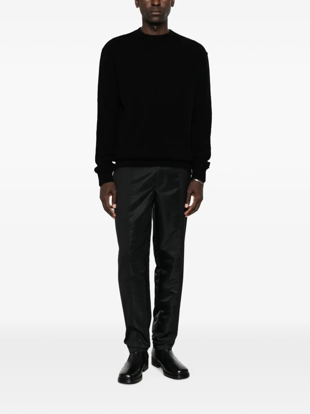 Undercover Trui met ronde hals en raglan mouwen Zwart