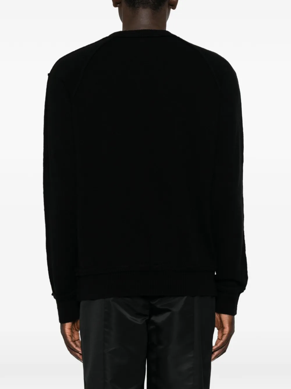 Undercover Trui met ronde hals en raglan mouwen Zwart