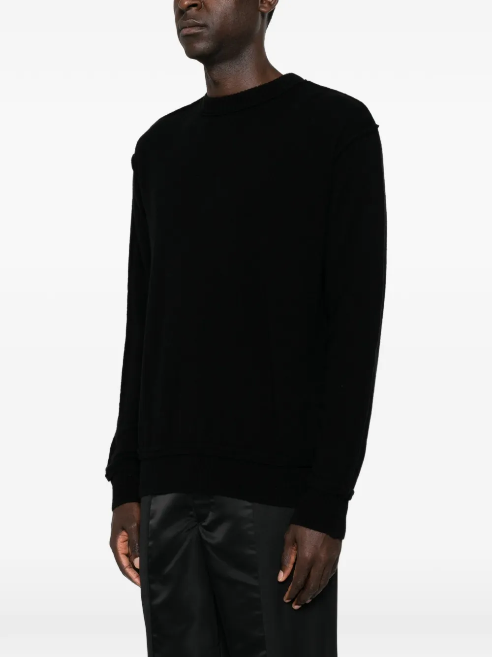Undercover Trui met ronde hals en raglan mouwen Zwart