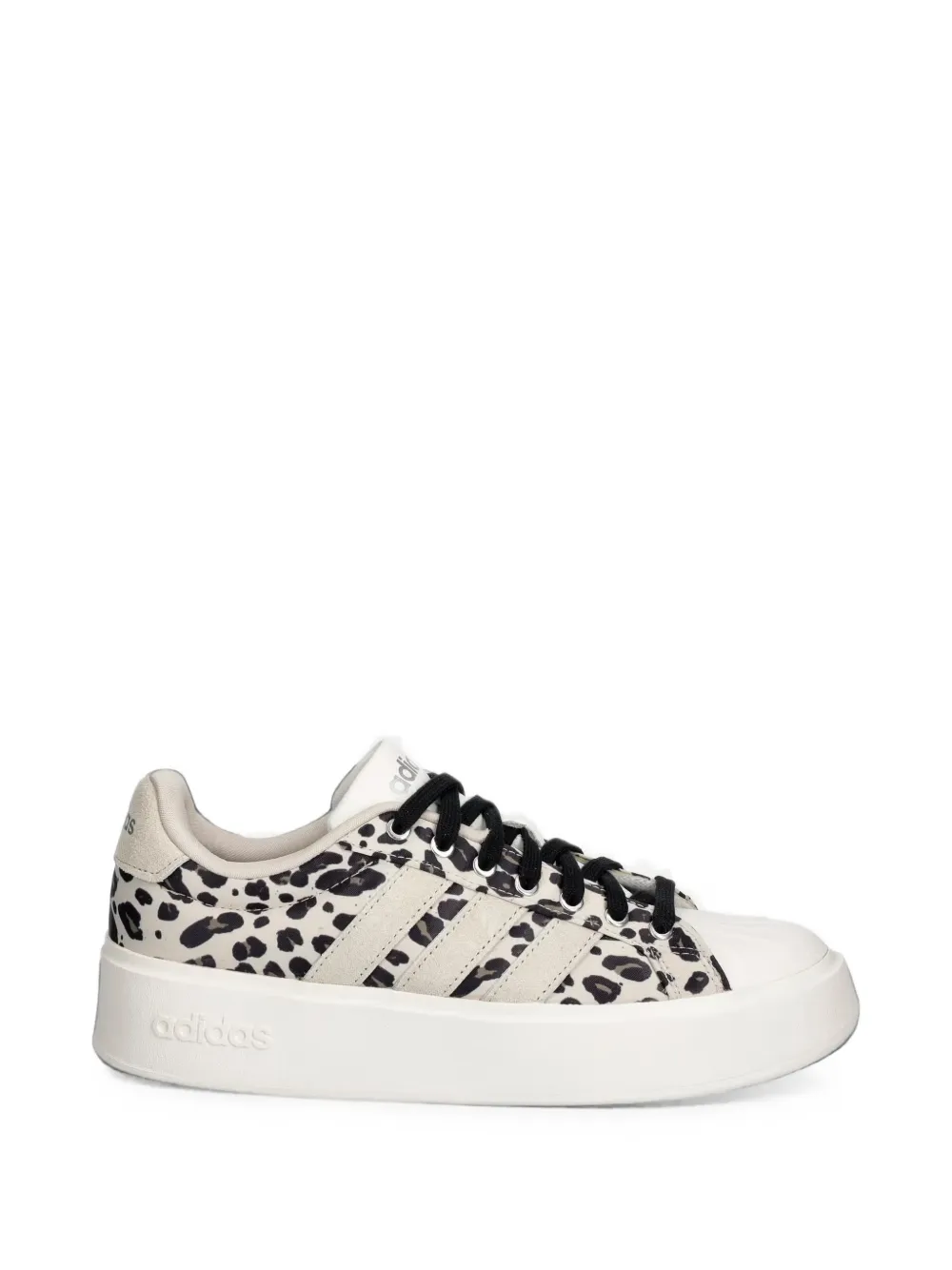 Adidas leopard-print platform sneakers Beige