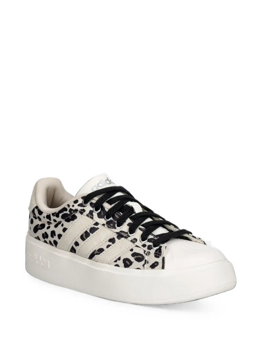 adidas leopard-print platform sneakers Beige