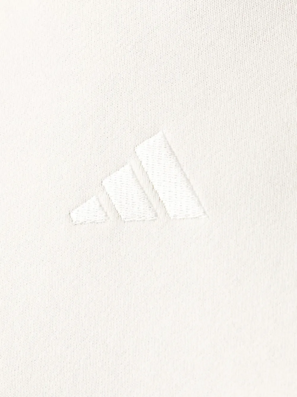 adidas embroidered-logo raglan-sleeve hoodie Wit