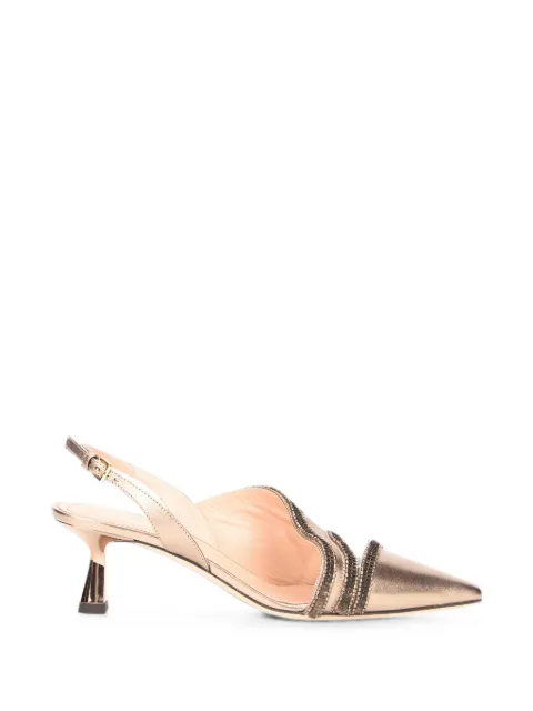 Alberta Ferretti sequin-embellished pointed-toe pumps
