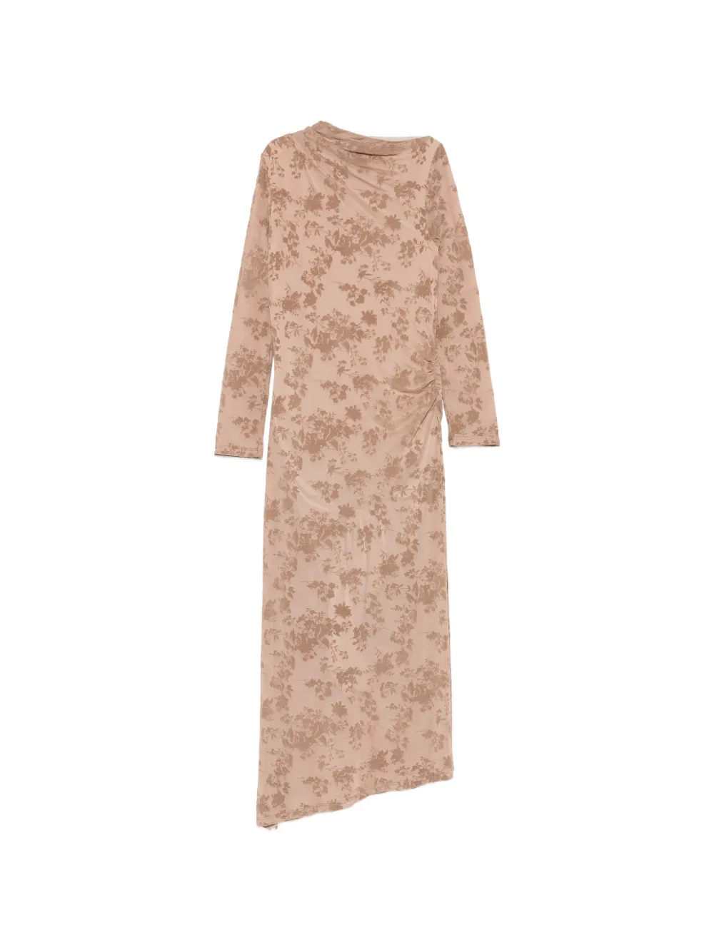 IMPERIAL floral-print ruched maxi dress