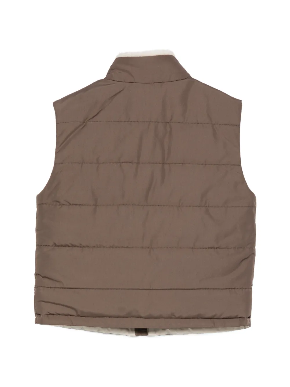 Eleventy Kids quilted gilet Bruin