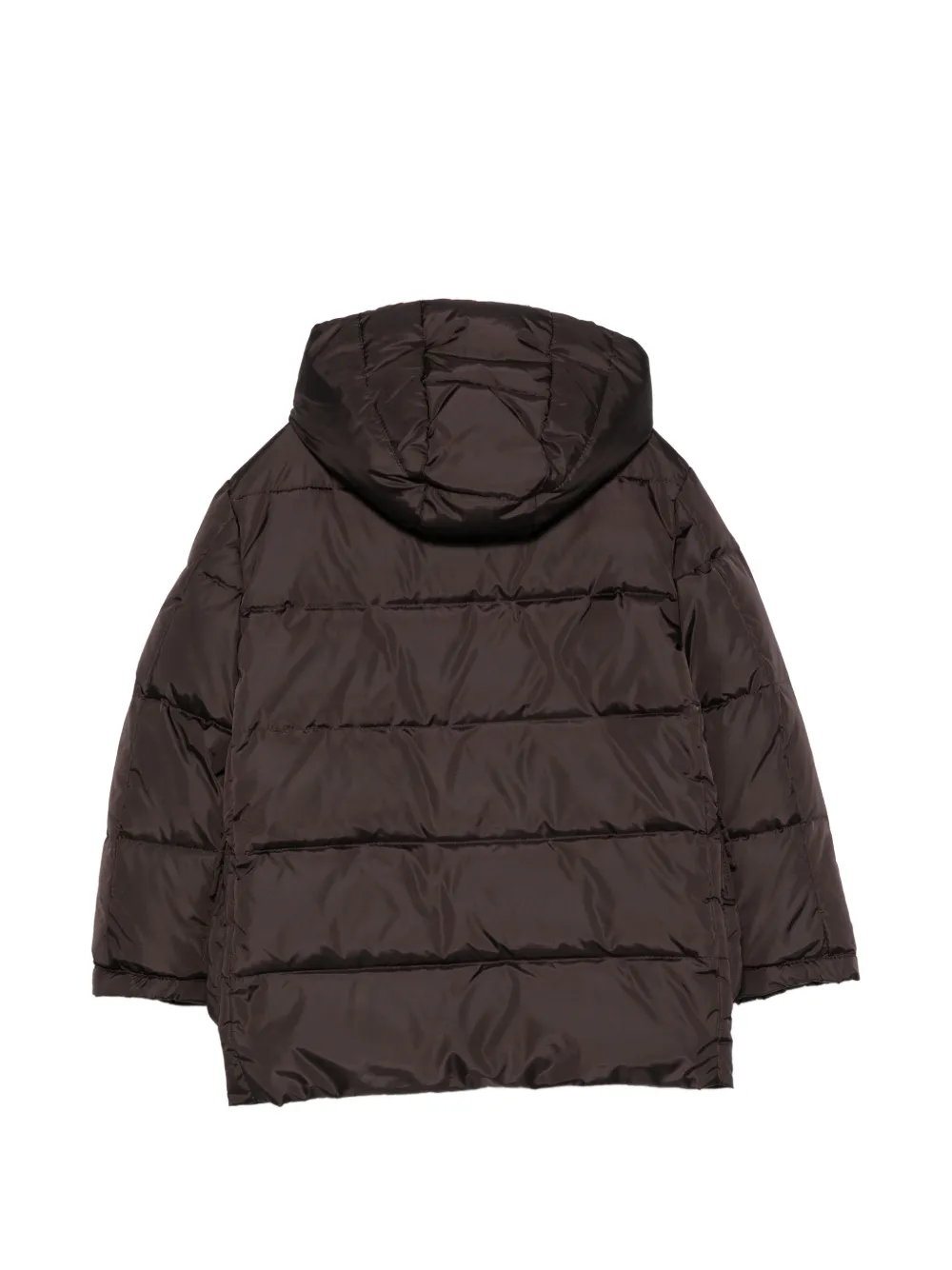 Fay Kids Jack met capuchon en houtje-touwtje sluiting Bruin