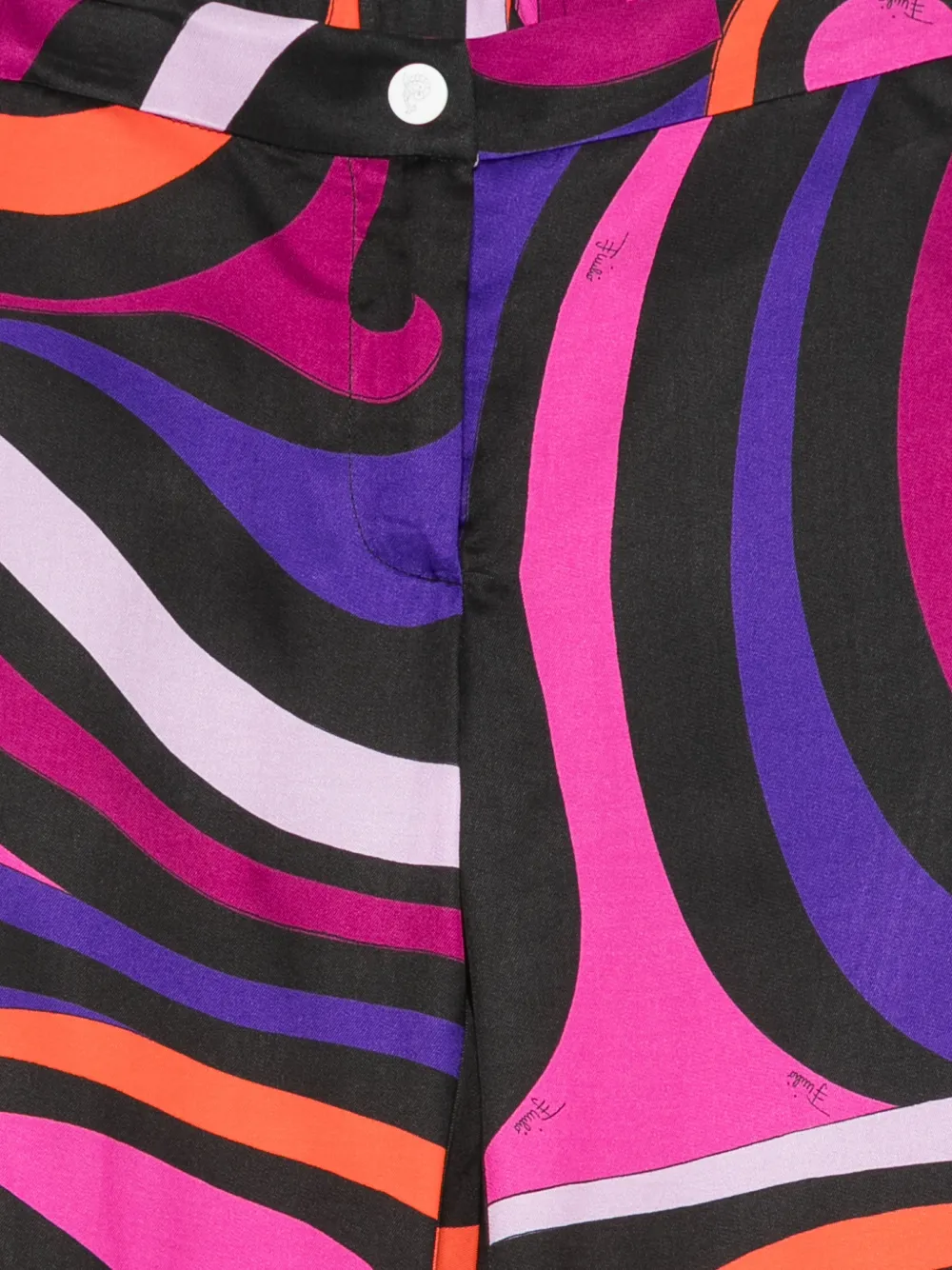 PUCCI Junior Broek met patroon Zwart