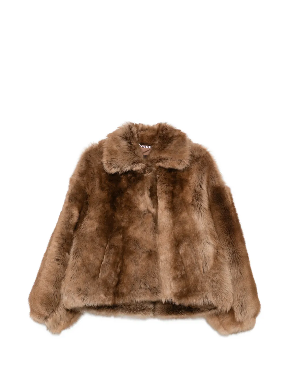 Emmeti Silvia shearling jacket - Braun