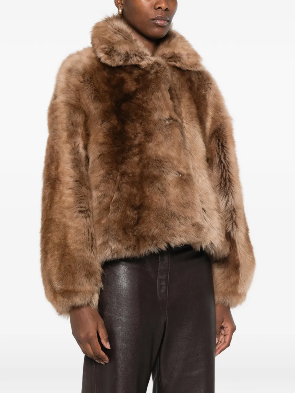 Emmeti Silvia shearling jacket Bruin