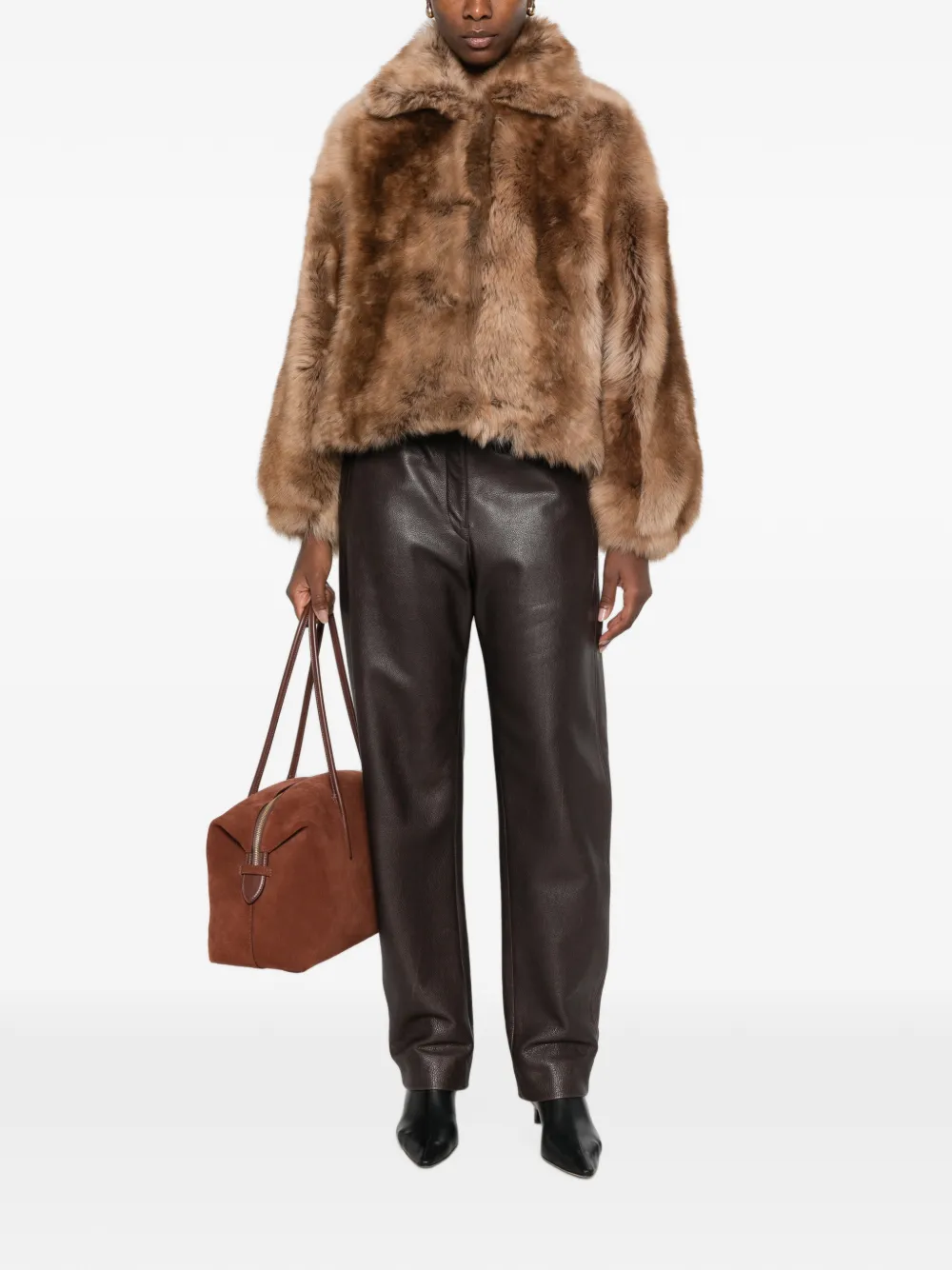 Emmeti Silvia shearling jacket Bruin