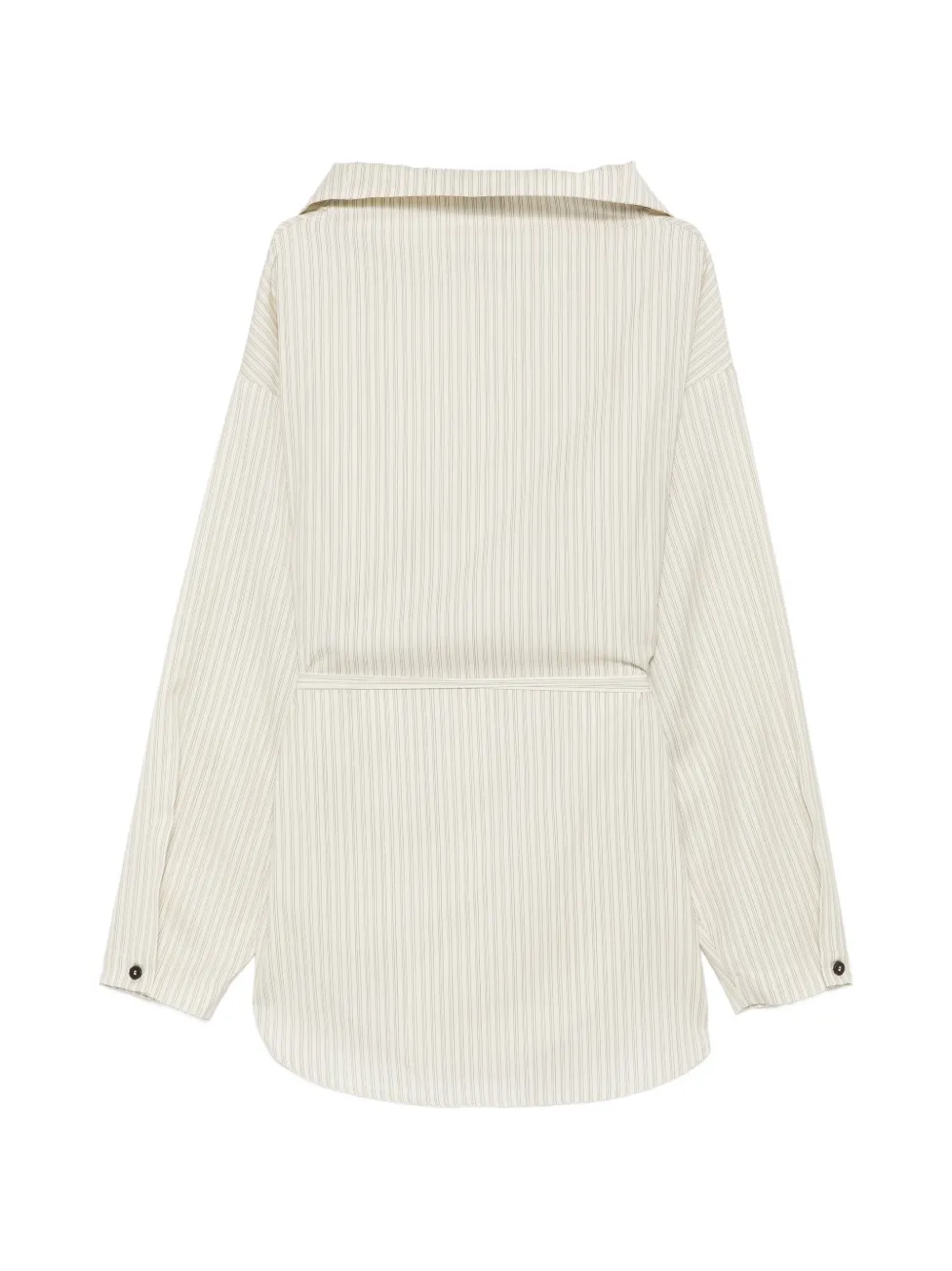 Alysi Blouse met gestrikte taille Beige