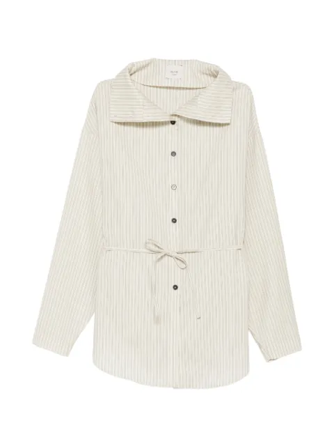 Alysi striped tie-waist shirt
