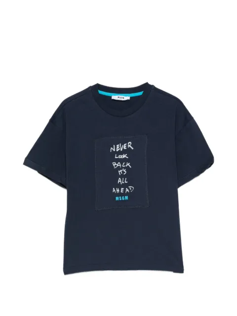 MSGM Kids slogan-print T-shirt
