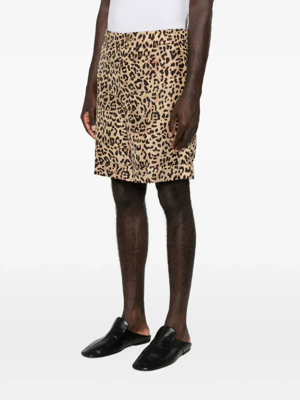 Valentino Garavani Shorts met luipaardprint Beige