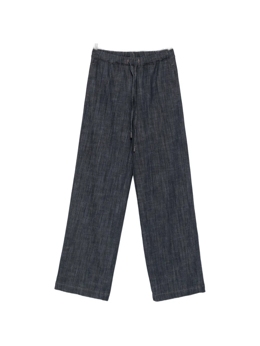 PANICALE drawstring-waist wide-leg trousers - Blu