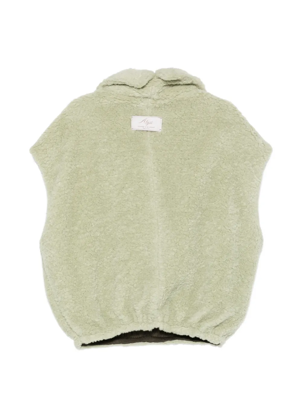 Alysi Mouwloze bodywarmer met halve rits Groen
