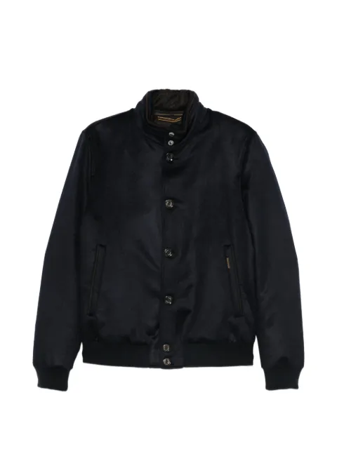 Moorer button-fastening bomber jacket