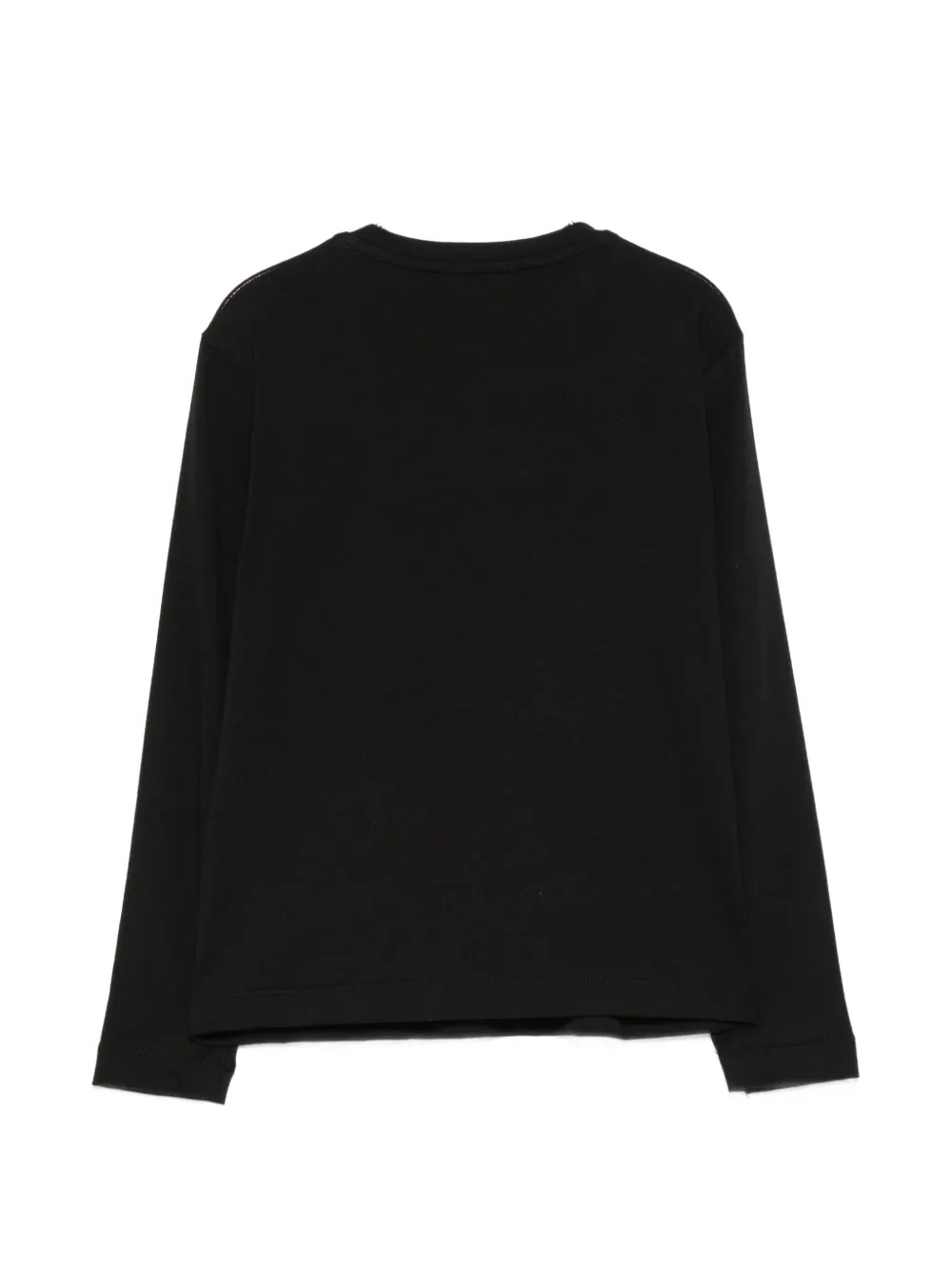 Elisabetta Franchi La Mia Bambina T-shirt met geborduurd logo Zwart
