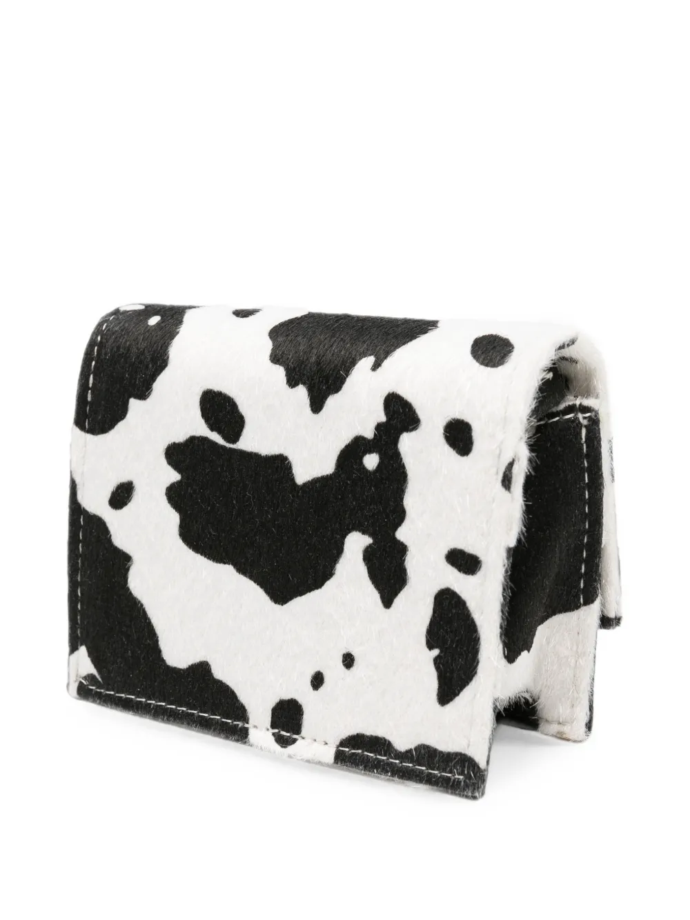 MSGM Kids Tas met koeienprint en logoplakkaat Zwart