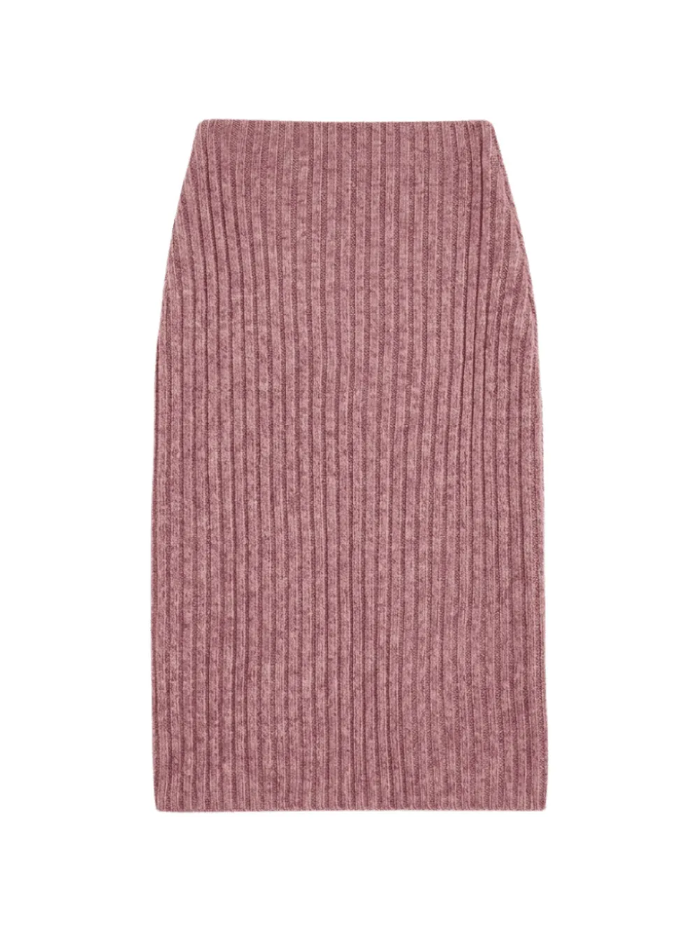 Jil Sander ribbed-knit midi skirt Roze