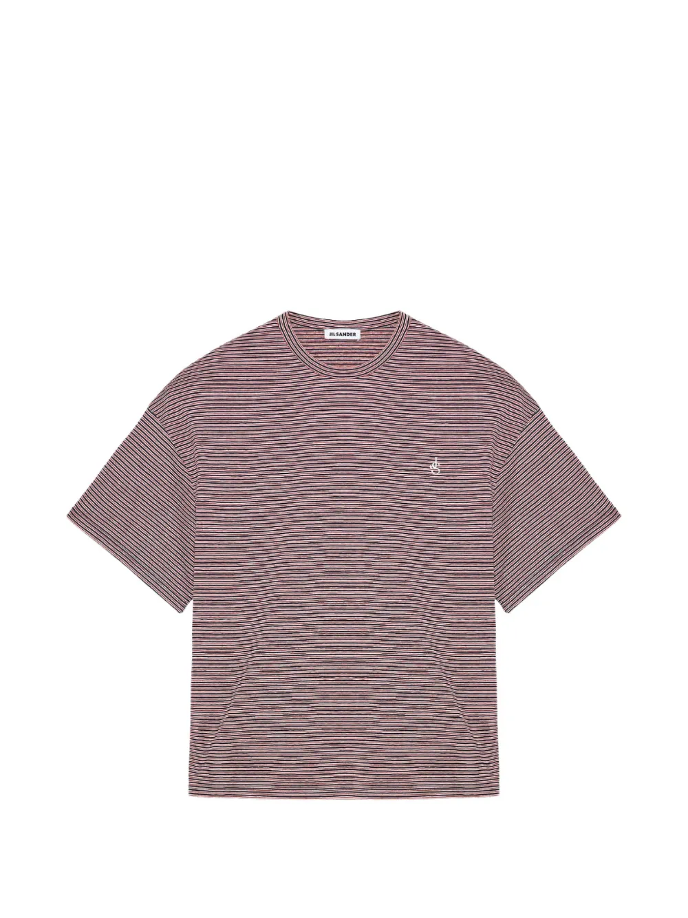 Jil Sander T-shirt met geborduurd logo Roze