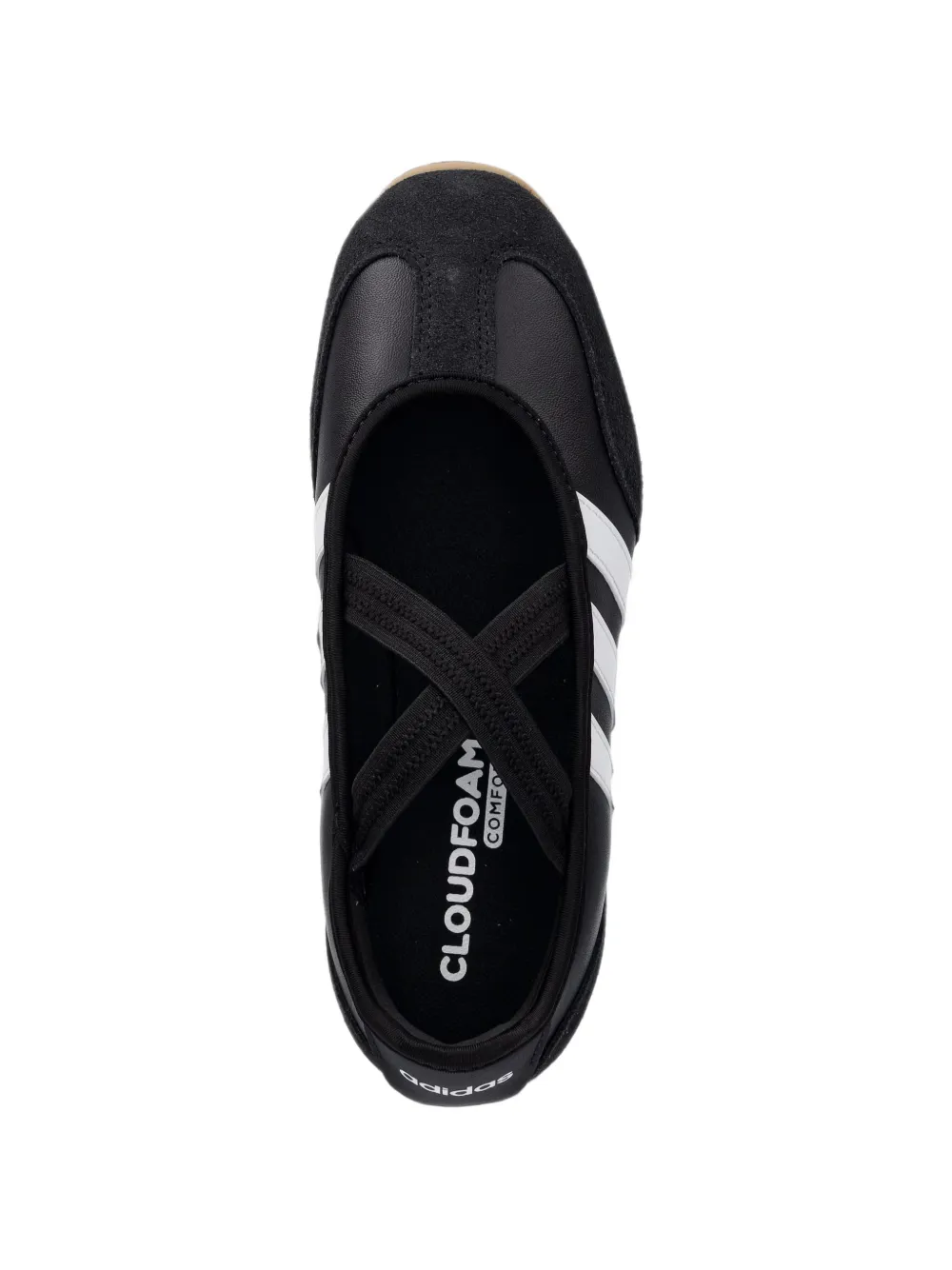 adidas Barreda Mary Jane cross-strap ballet flats Zwart