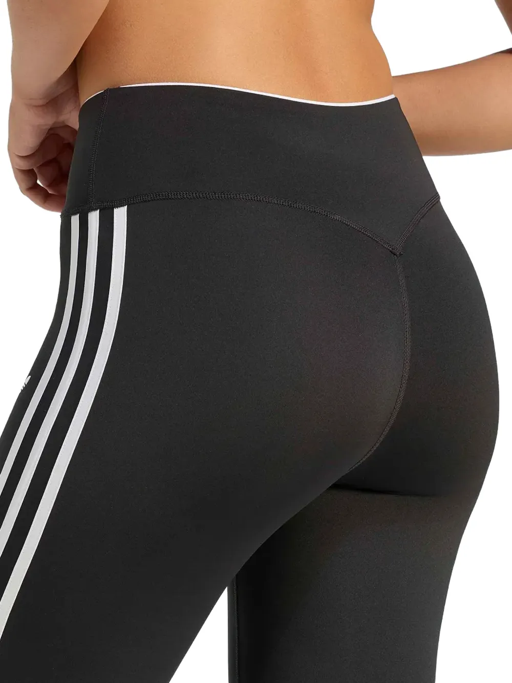 adidas side-stripe logo-print trousers Zwart
