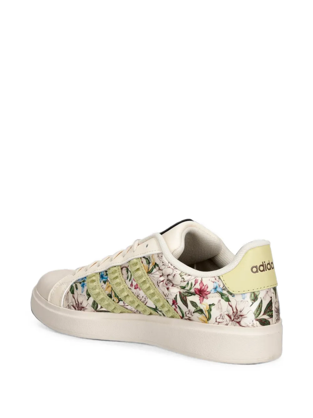 adidas x FARM Rio Streettalk floral-print crochet-trim sneakers Beige
