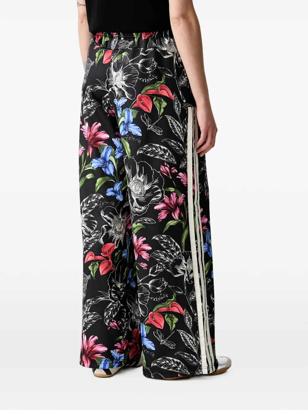 adidas x Farm Rio House of Tiro floral-print side-stripe track pants Zwart