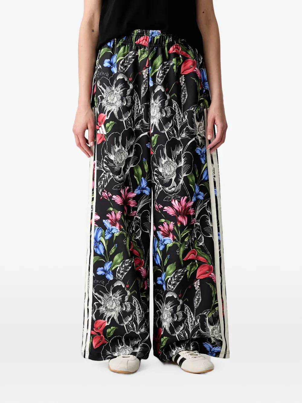 adidas x Farm Rio House of Tiro floral-print side-stripe track pants - Nero
