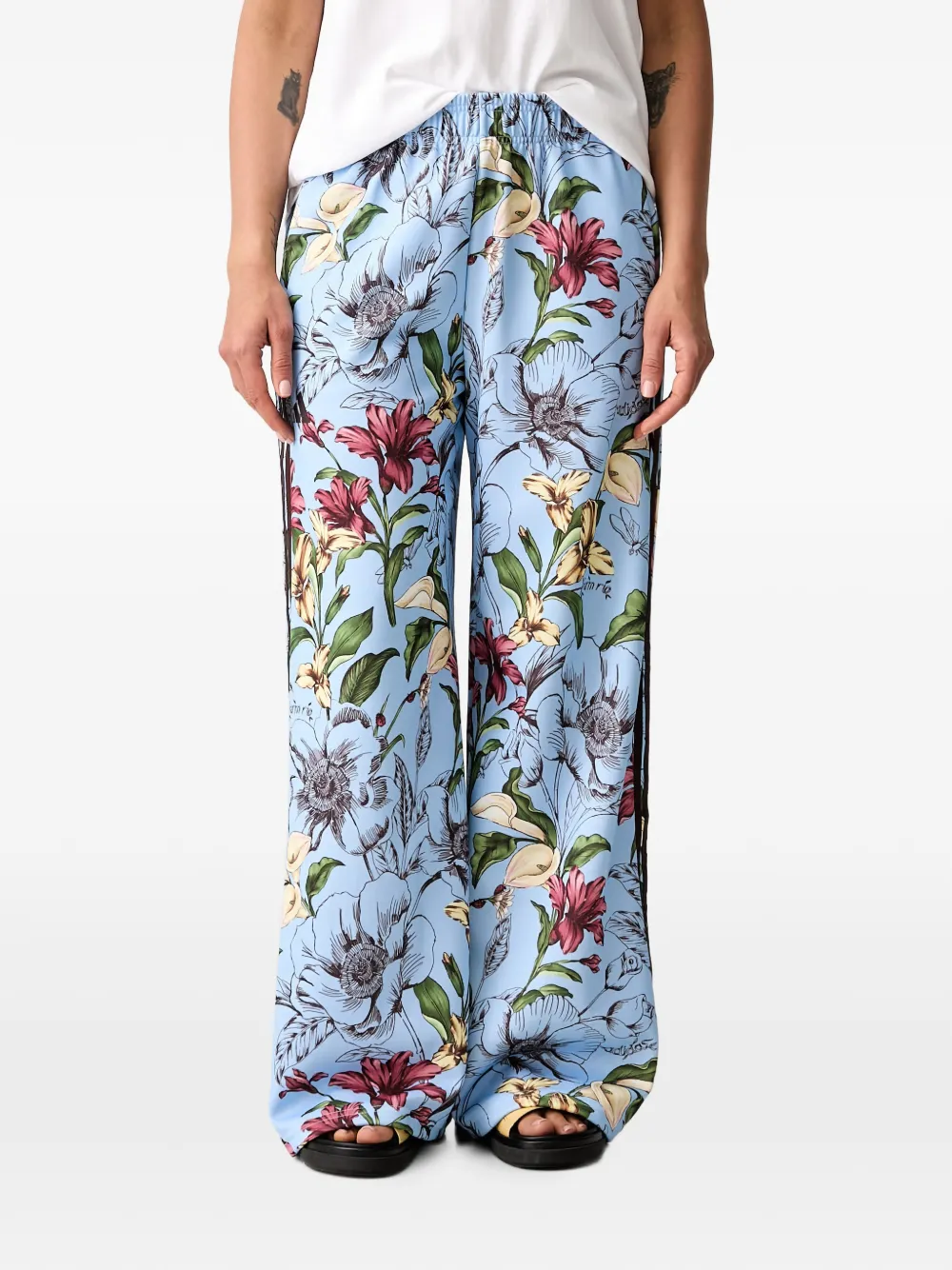 adidas x Farm Rio House of Tiro floral-print side-stripe track pants - Blu