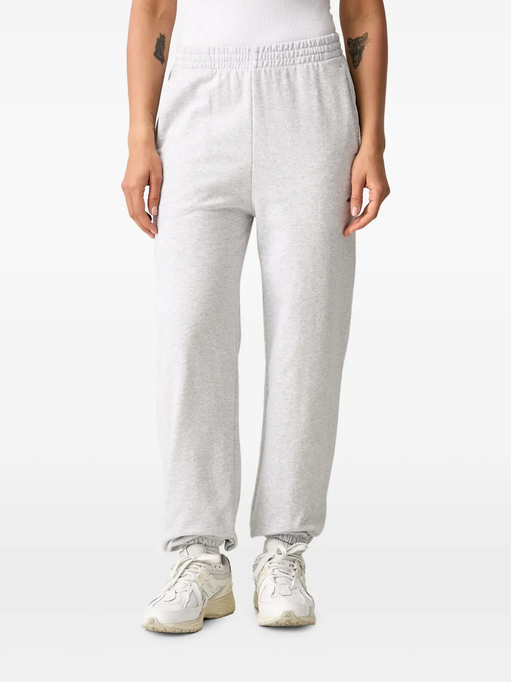 adidas elasticated-waist track pants Grijs