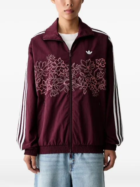 adidas sweat zippé Floral GFX Firebird à fleurs brodées
