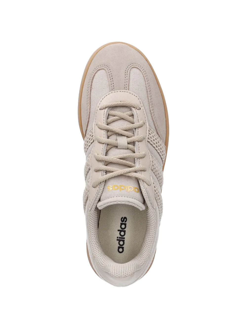 adidas Barreda panelled mesh-trim sneakers Beige