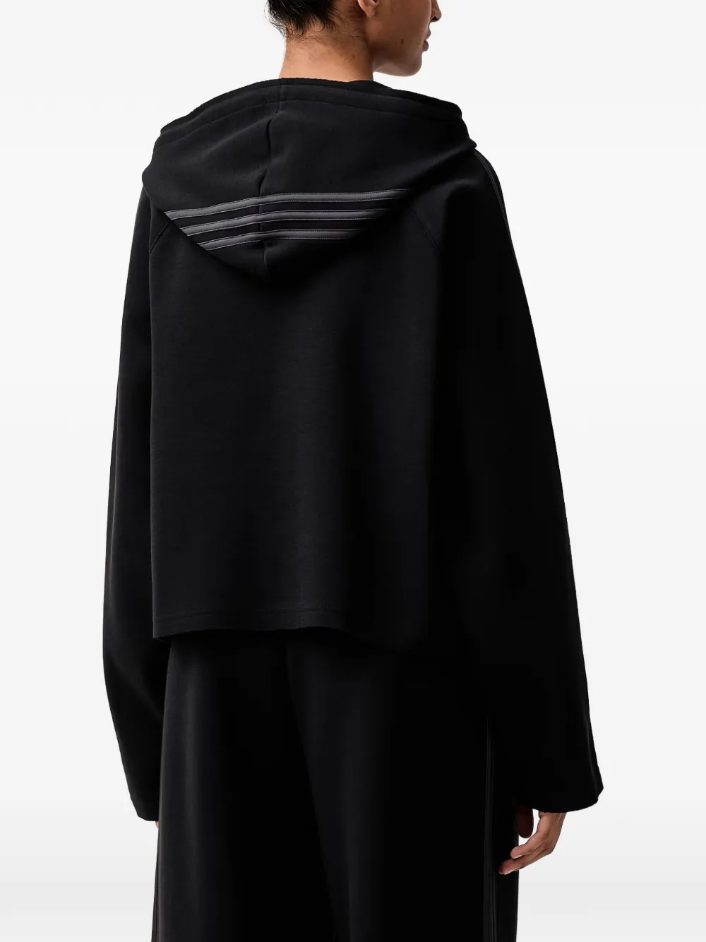 adidas SST 2.0 logo-print zip-up hoodie Zwart
