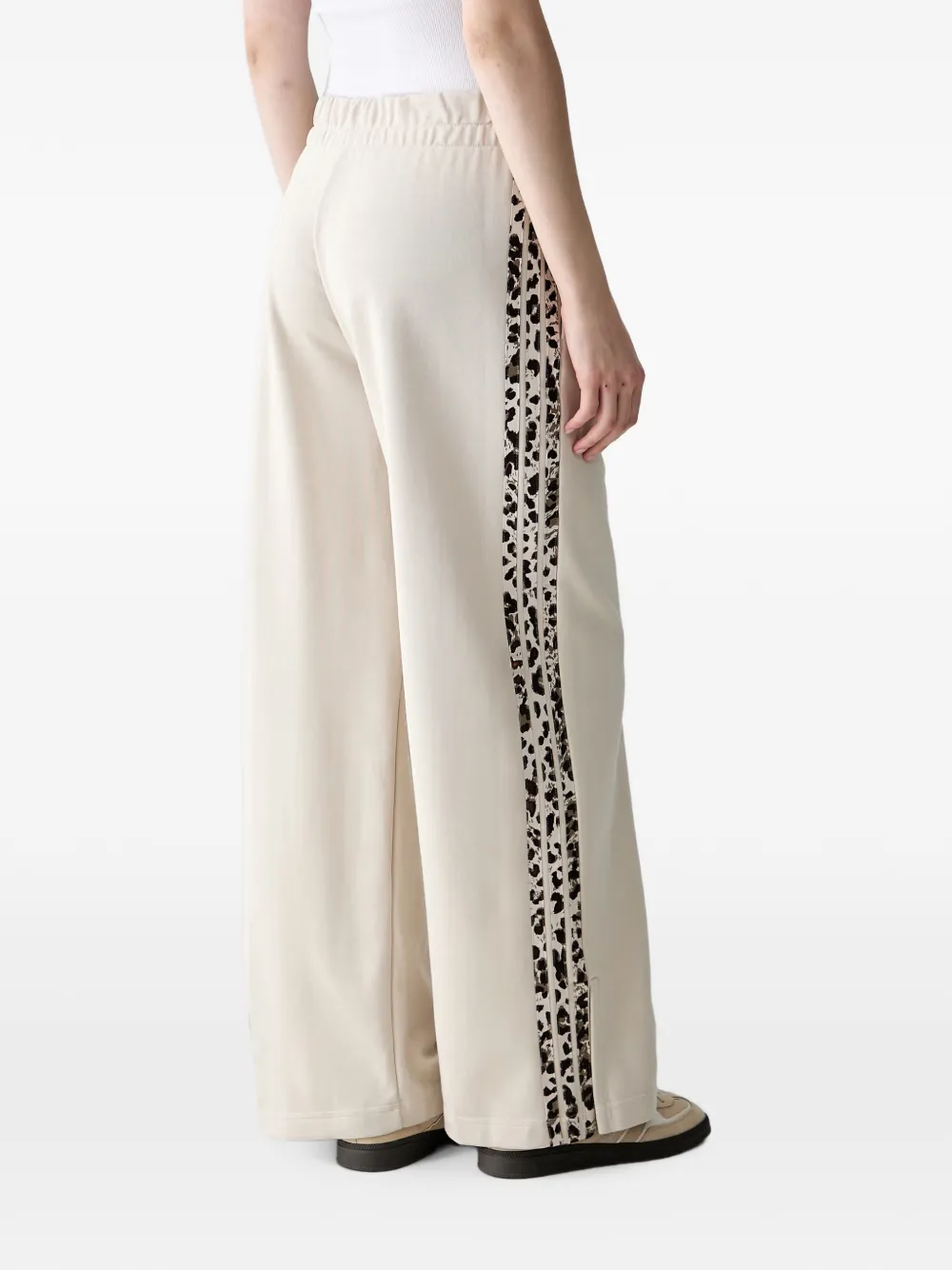 adidas animal-print track pants Beige