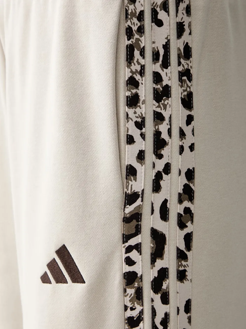 adidas animal-print track pants Beige