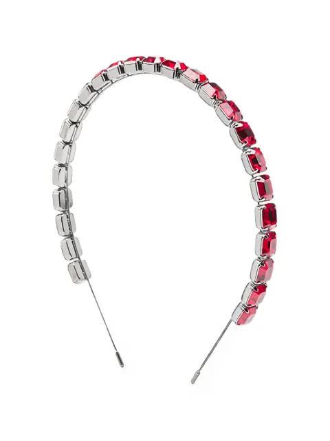 Maison Michel diadema Taylor con aplique de cristal