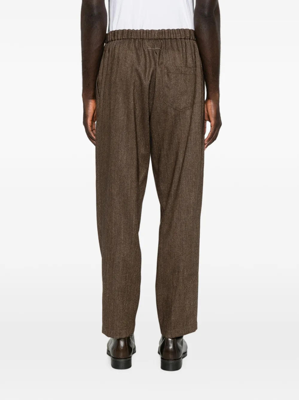 MM6 Maison Margiela Broek met trekkoordtaille Bruin