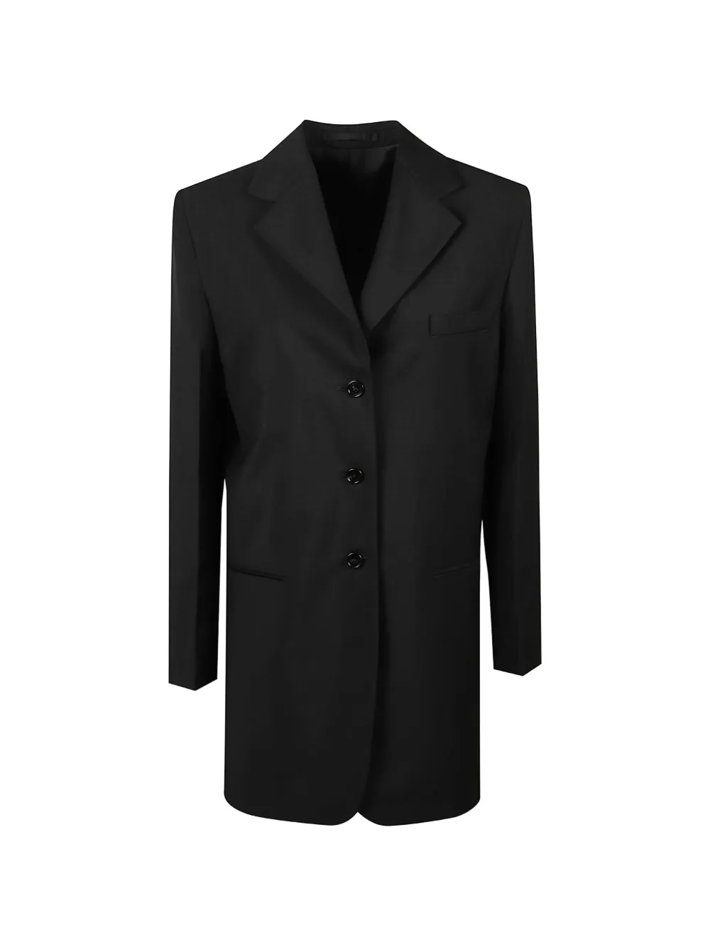 Jil Sander single-breasted notched-lapel coat - Nero