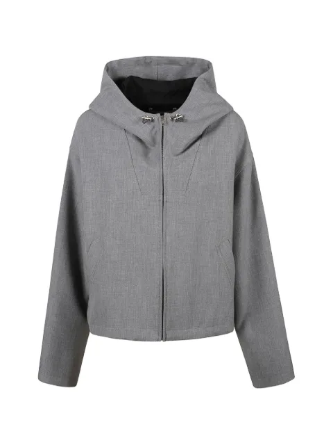 IRO Maureen hooded zip-up cropped jacket