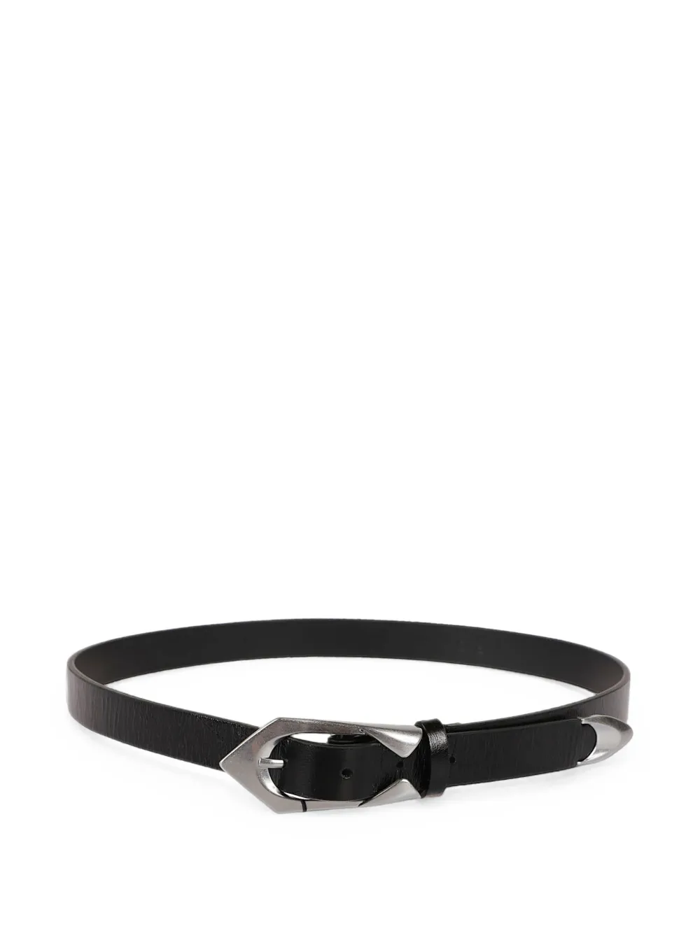 IRO sculptural-buckle leather belt - Nero