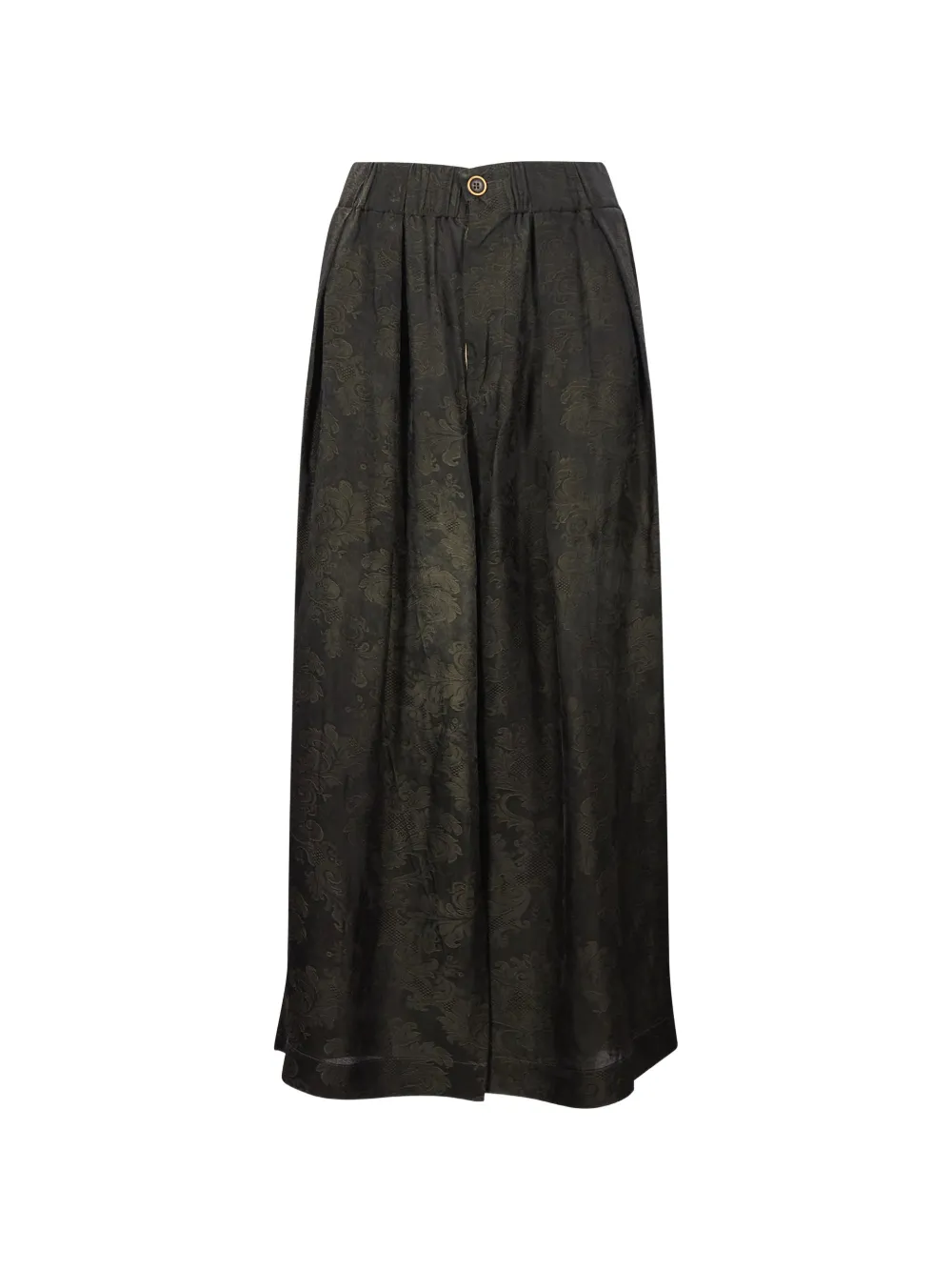 Uma Wang jacquard-patterned wide-leg trousers - Verde