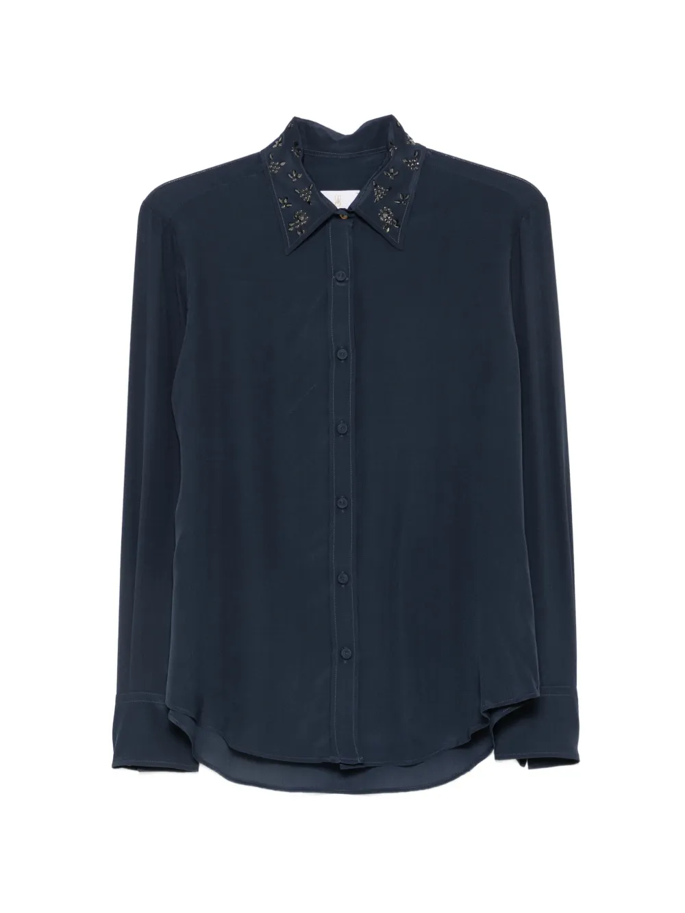 TRAME AUREE Frida crystal-embellished long-sleeve shirt