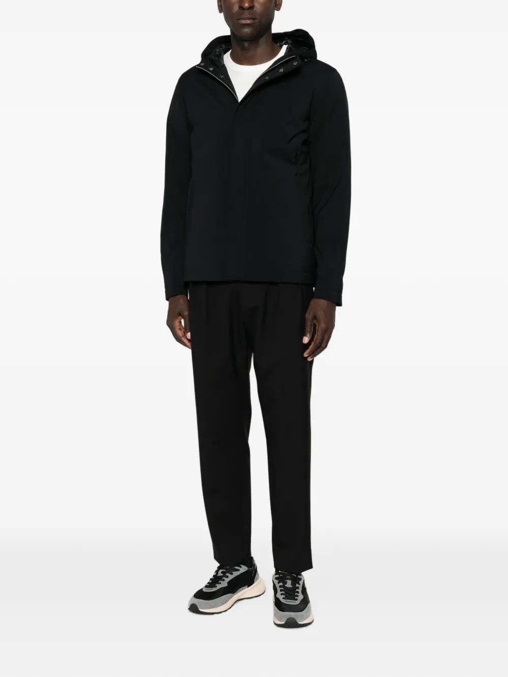 Herno Jack met capuchon Zwart