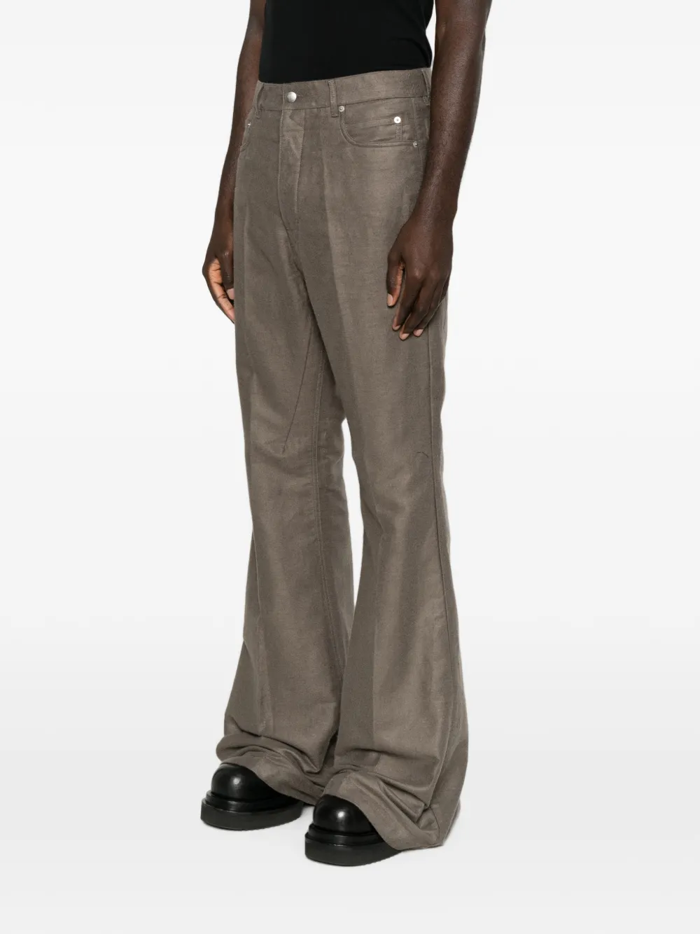 Rick Owens Flared broek Grijs