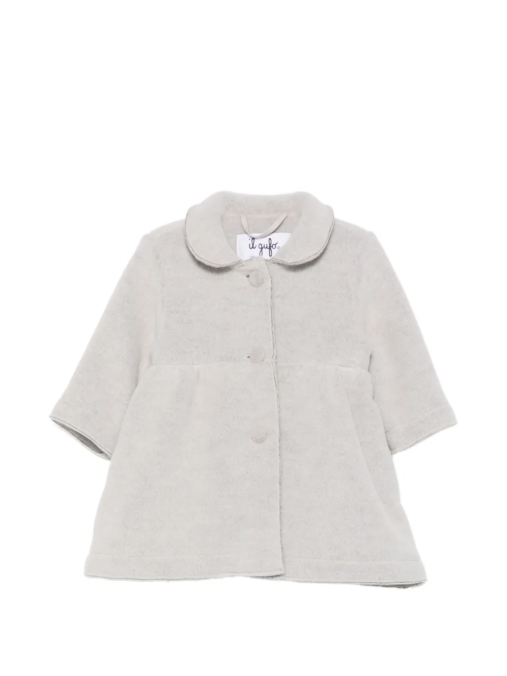 Il Gufo Cappotto svasato con colletto alla Peter Pan - Toni neutri