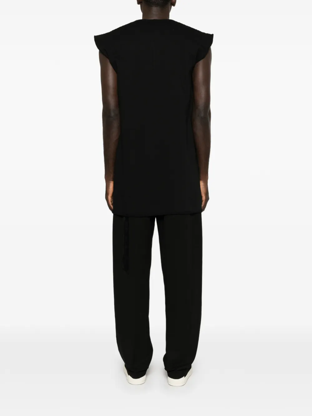 Rick Owens DRKSHDW Mouwloos T-shirt met diepe V-hals Zwart